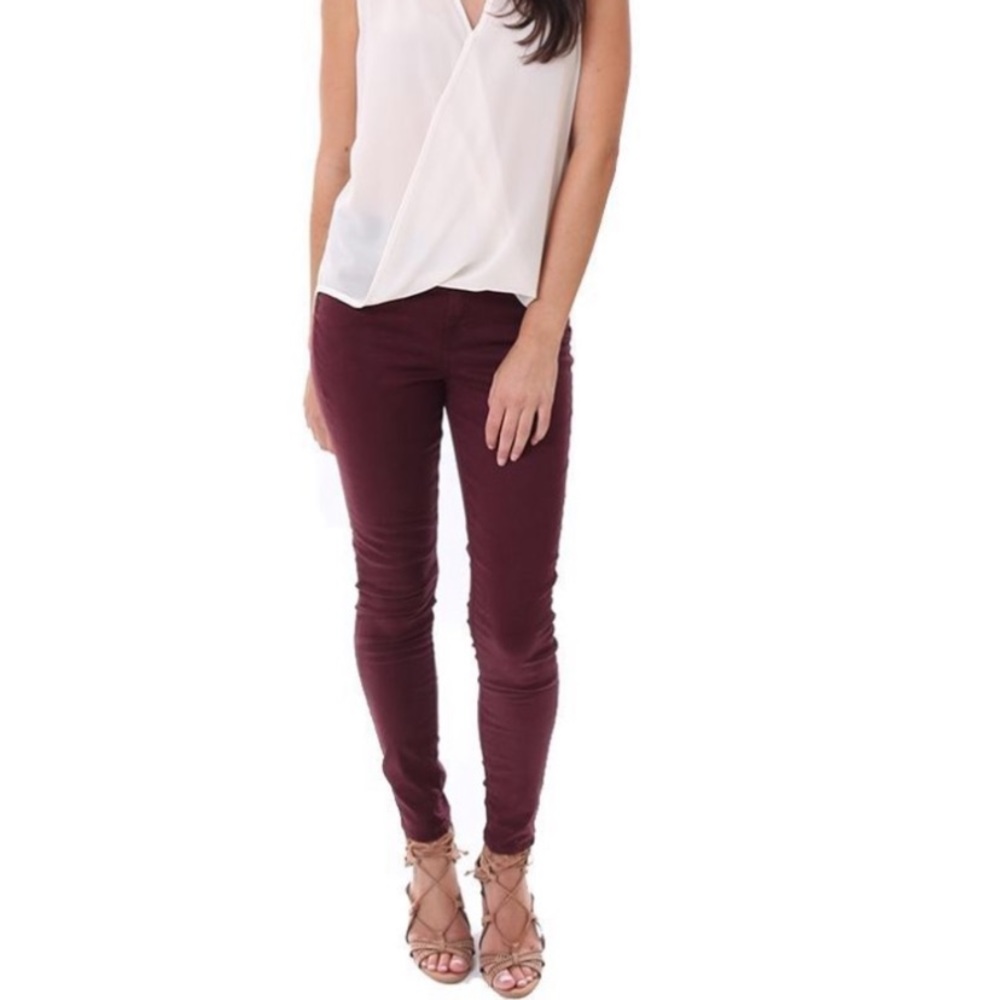 7 For All Mankind Maroon Jeans